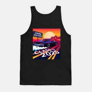 Class of 2025 Senior Graduation Shirt - High School Leaving 2025 Vintage Design Tank Top